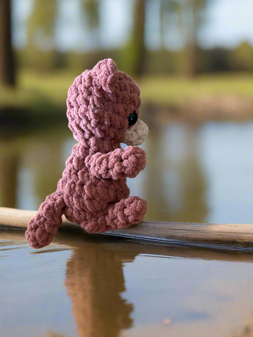 Crochet Otter with baby
