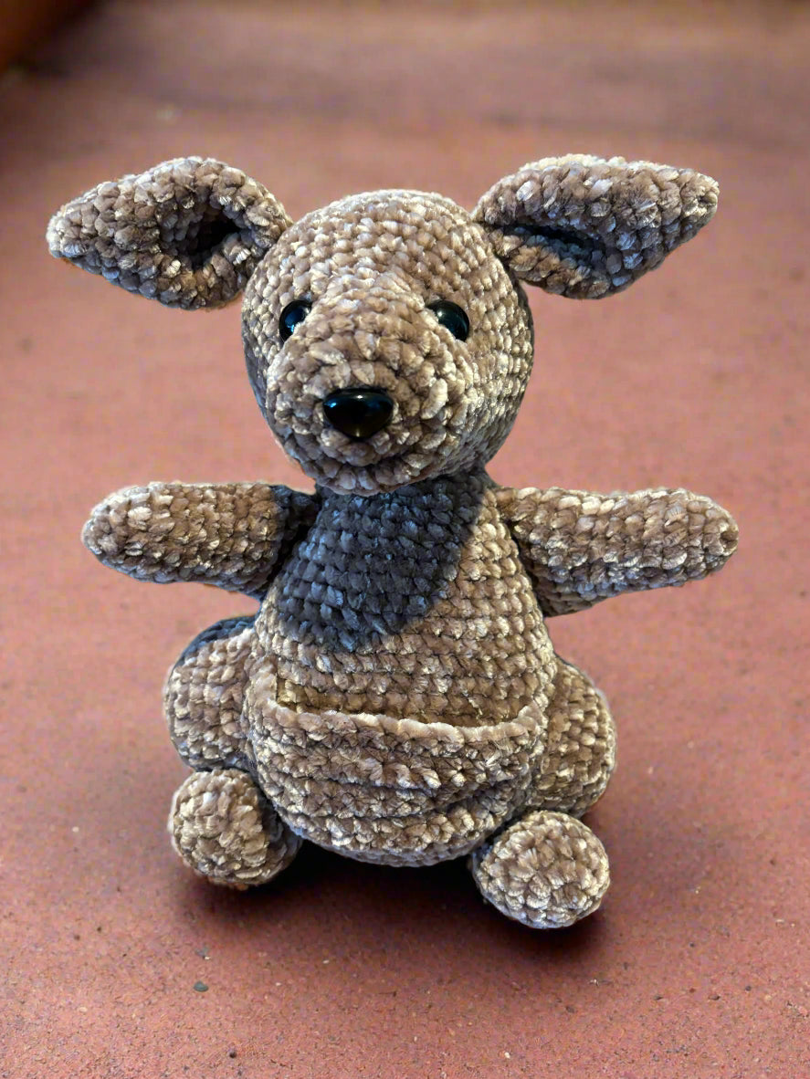 Crochet Kangaroo and Baby Roo