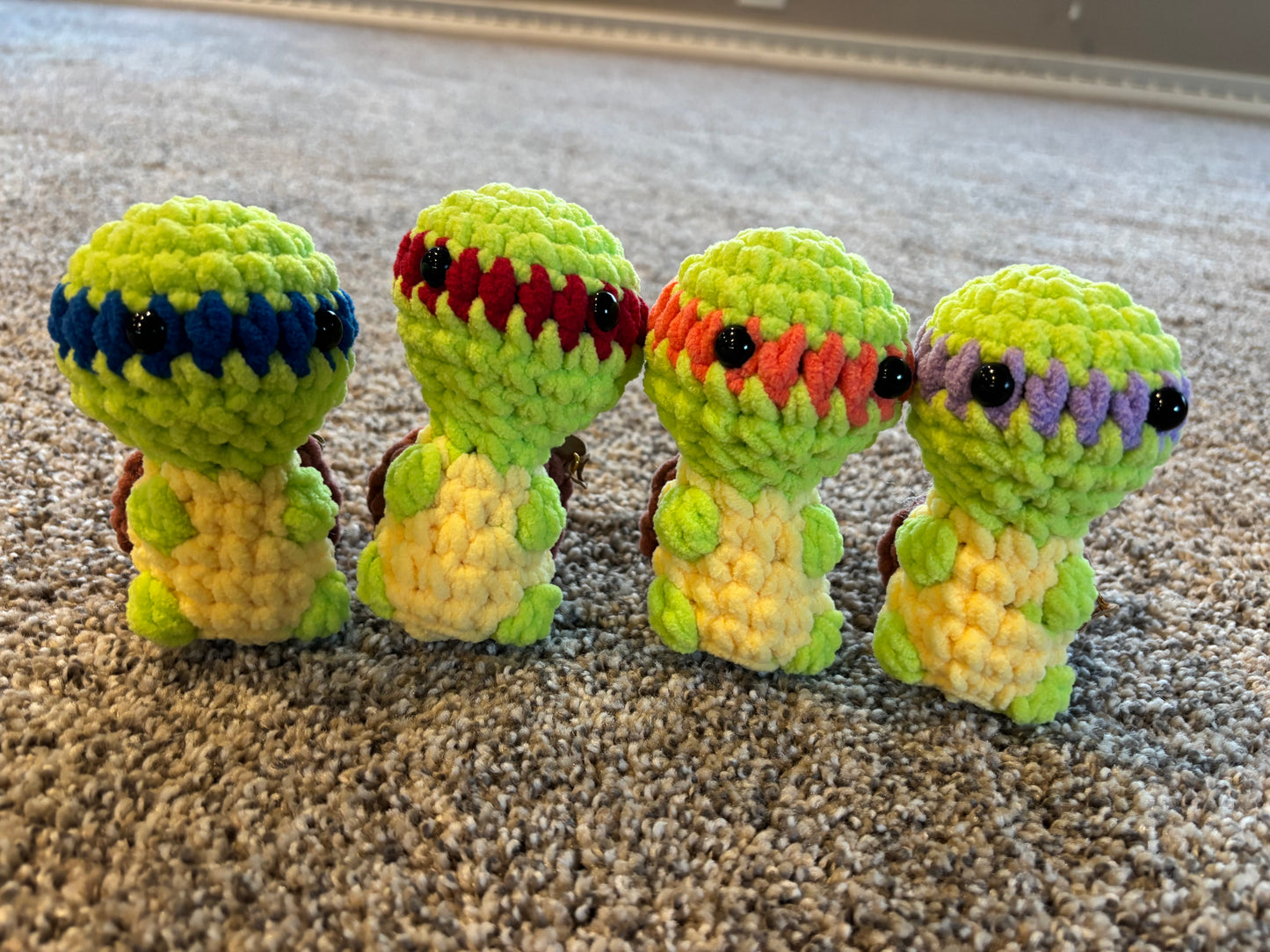 Crochet Pizza Loving Turtles