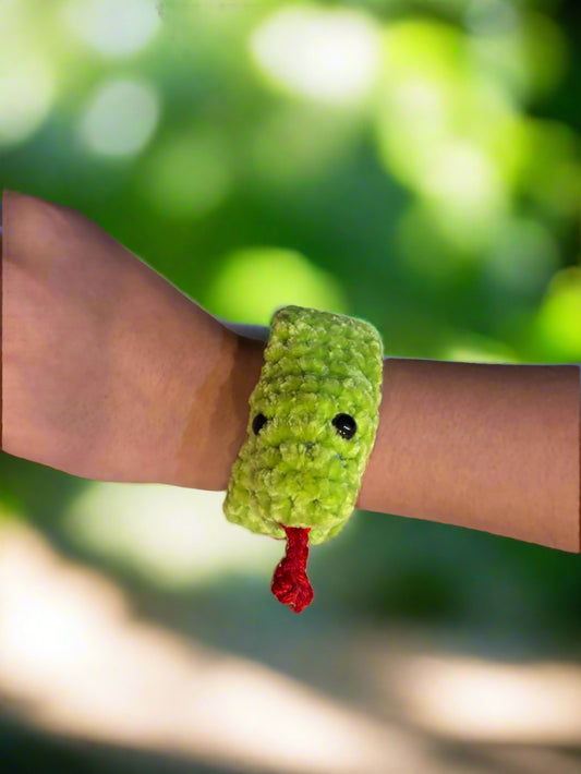 Crochet Slap Bracelet Snake