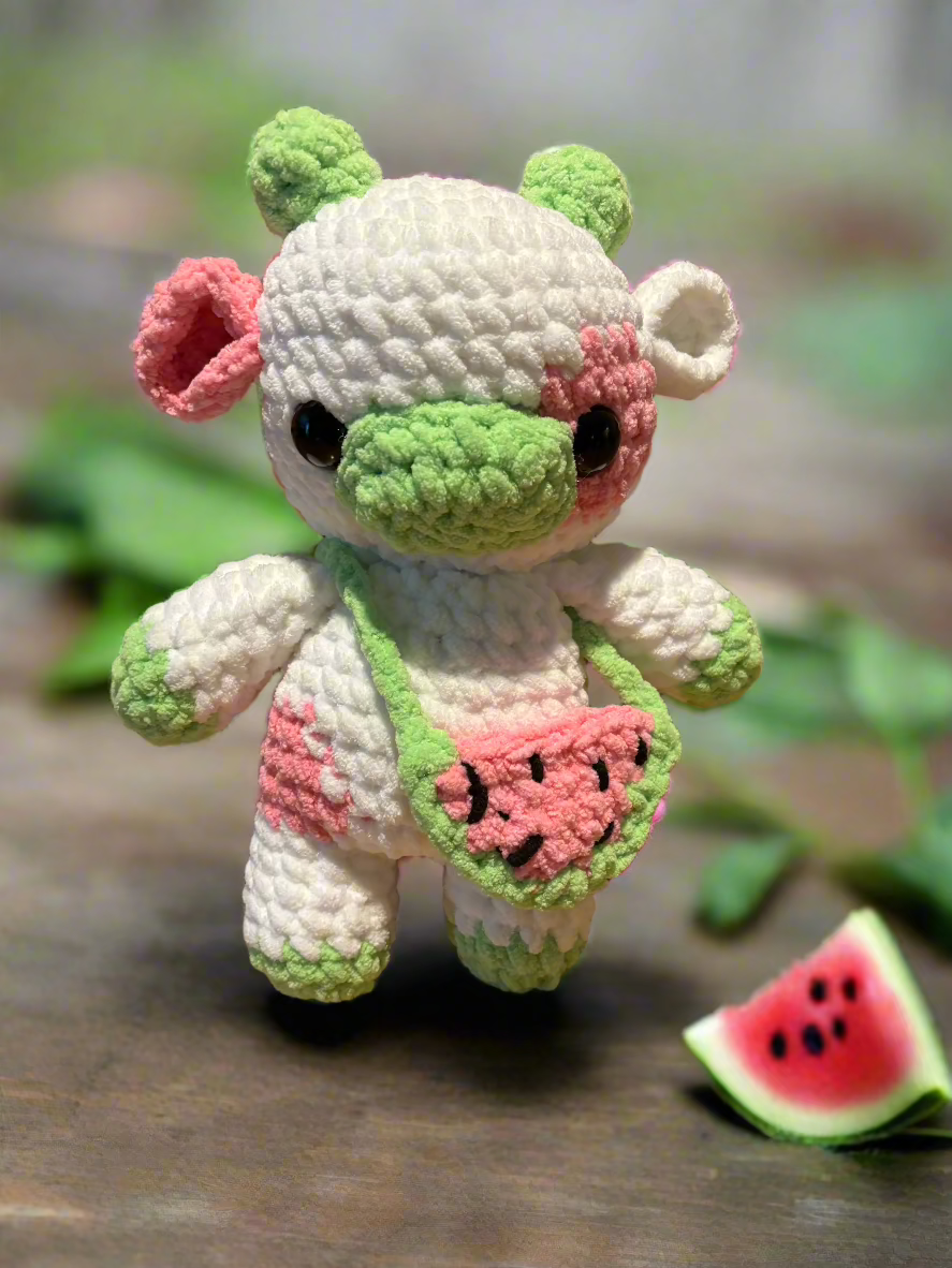 Crochet Colored Cows