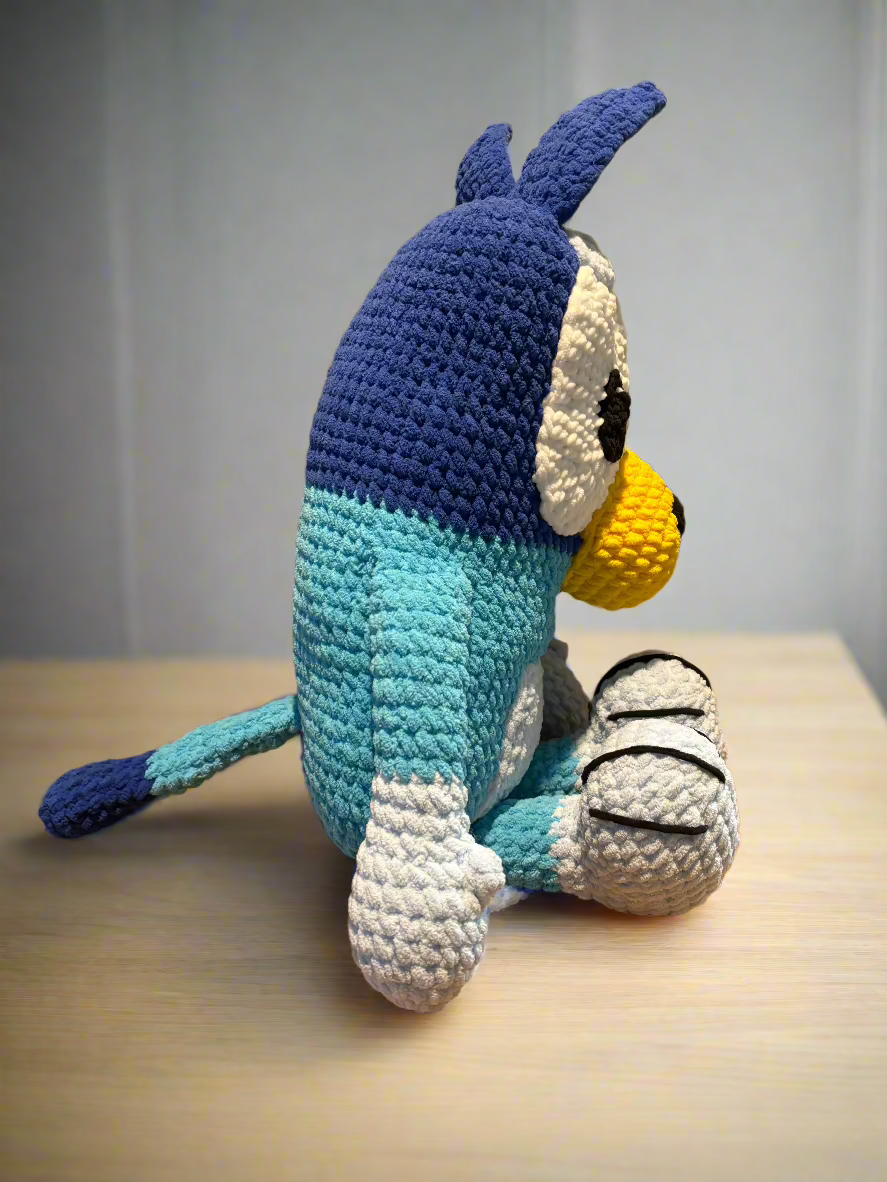 Crochet Blue and Orange Dogs