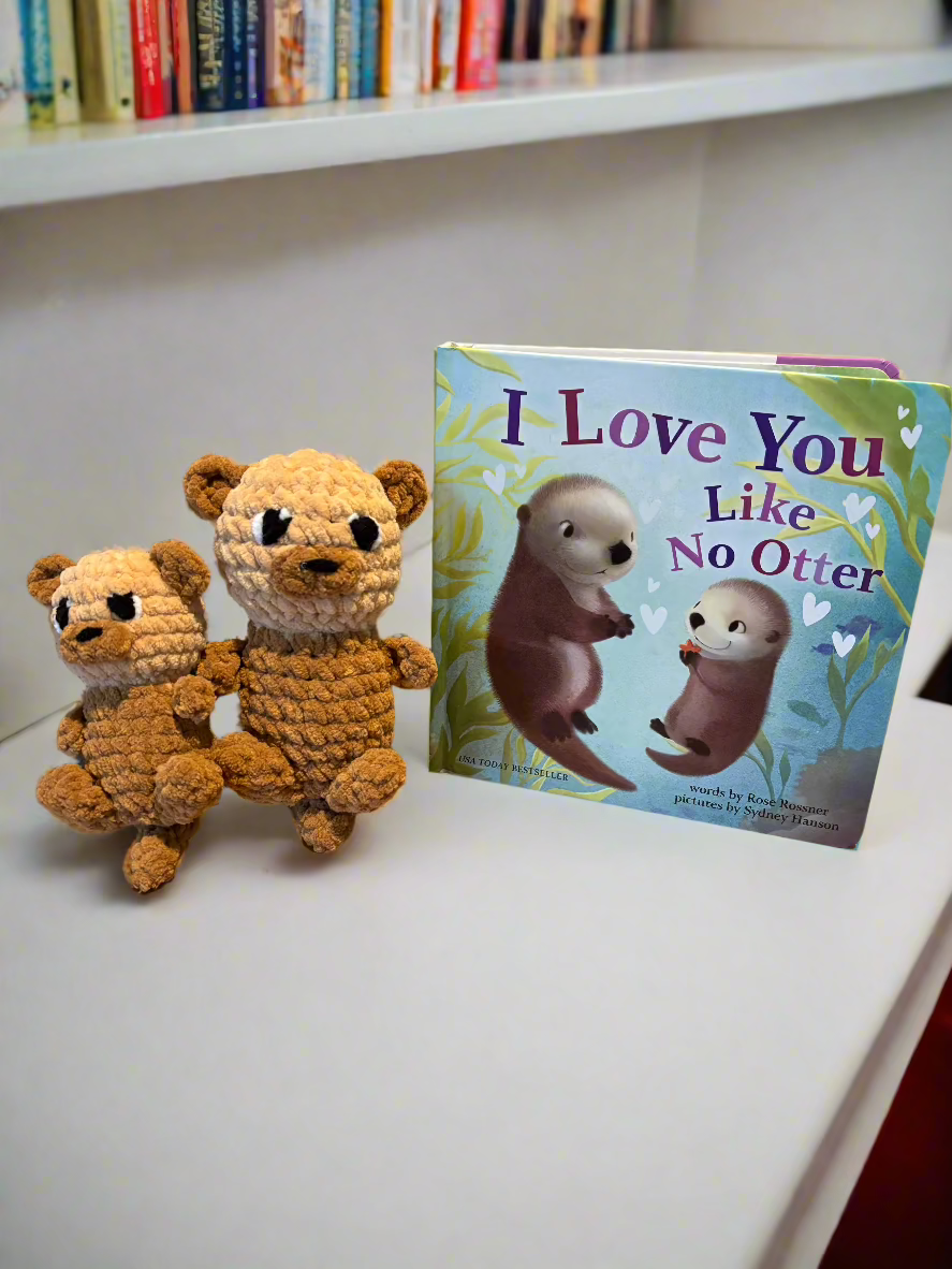 Crochet I Love You like No Otter gift set