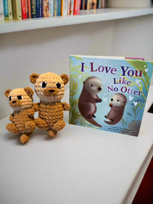 Crochet I Love You like No Otter gift set