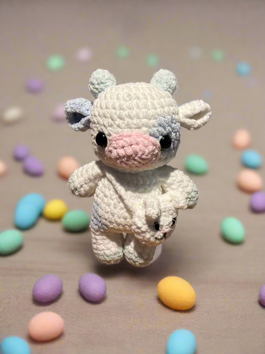 Crochet Colored Cows