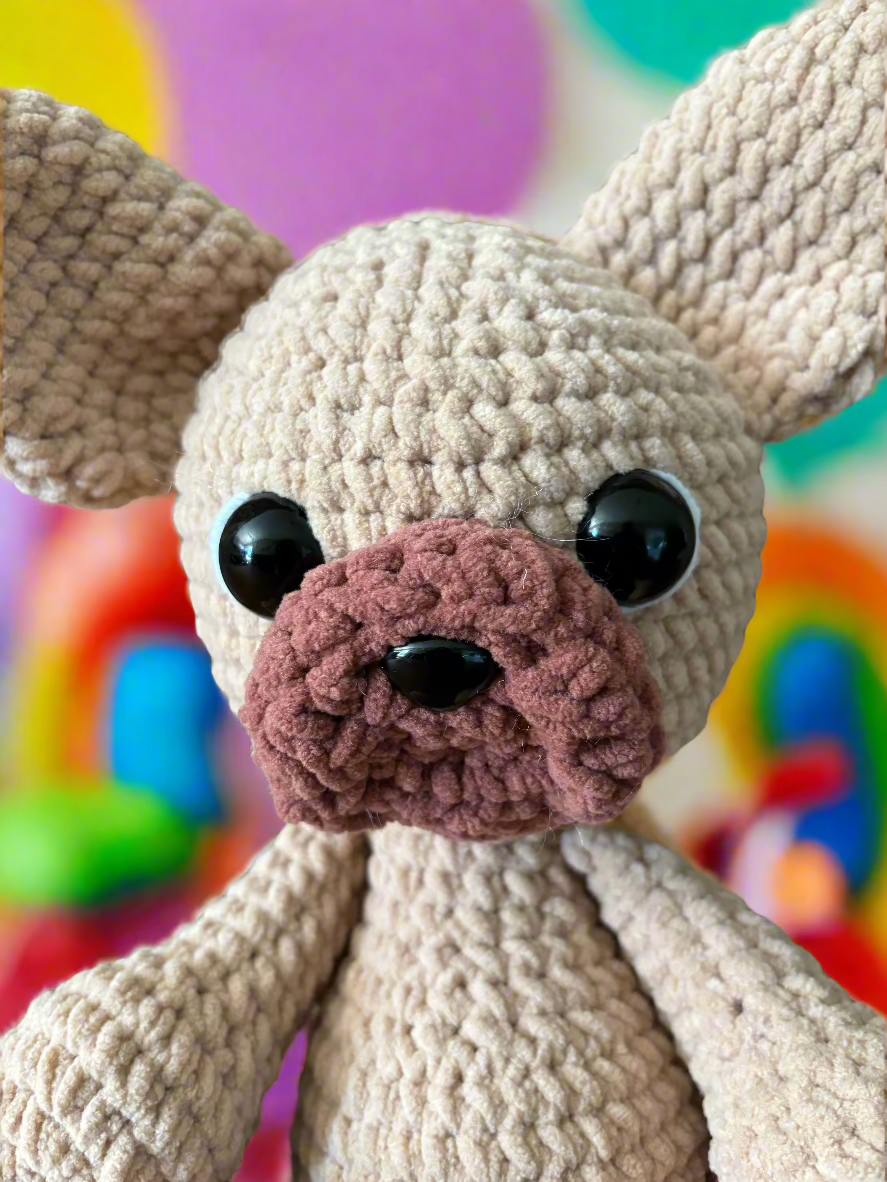 Crochet French Bulldog Puppy Plushie